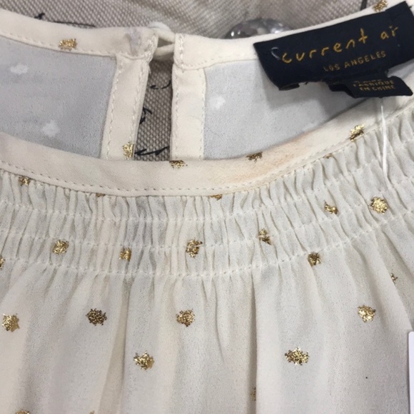 Current Air Metallic Dot Smocked Top - Picture 4 of 9